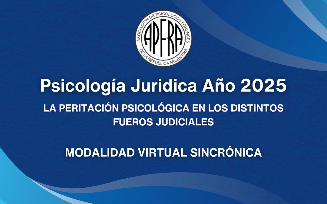 Curso Anual 2025. Peritación Psicológica