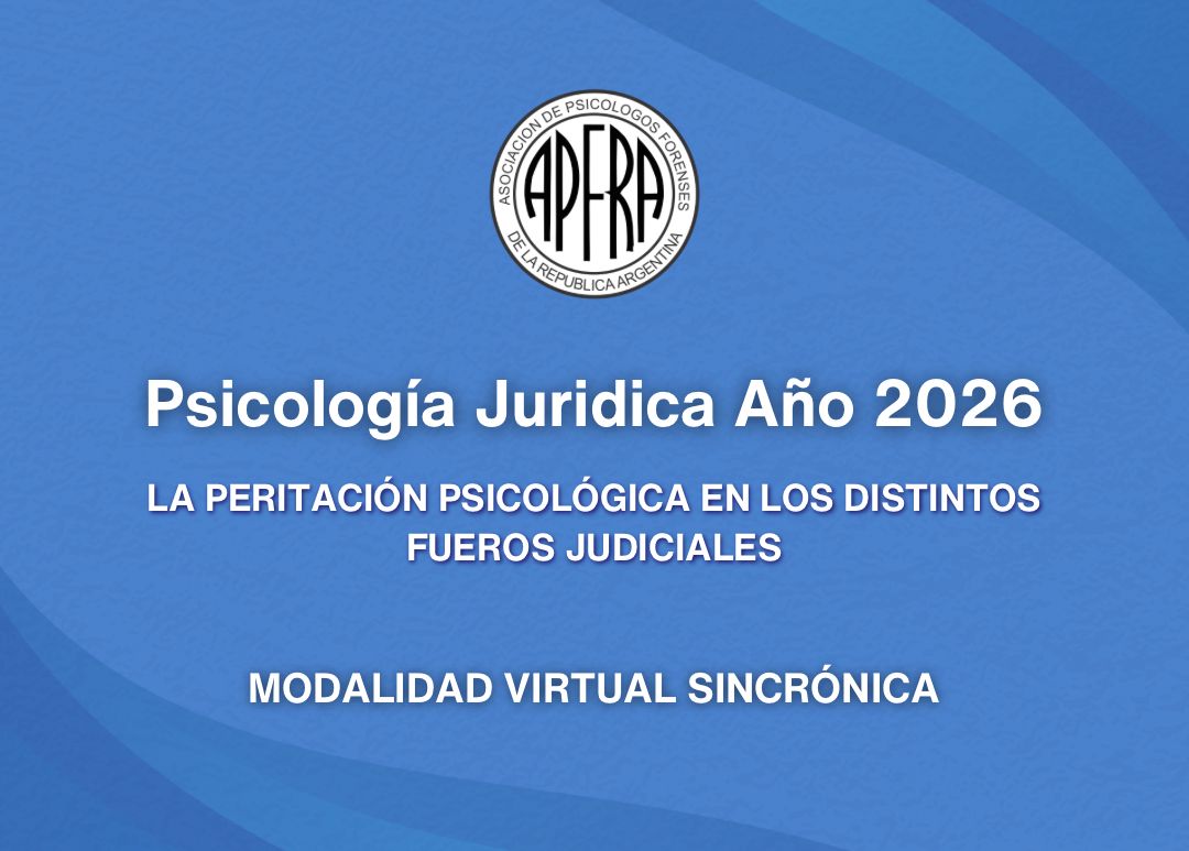 Curso Anual 2026. Peritación Psicológica